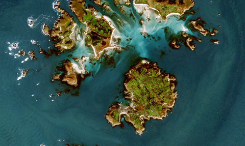 Isles of Scilly from Space © Dr David P Moore