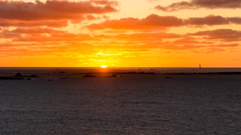 Sunset over Western Rocks 