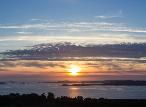 Sunset over Bryher